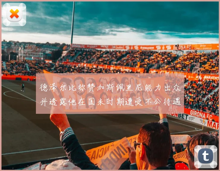 德泽尔比称赞加斯佩里尼能力出众并透露他在国米时期遭受不公待遇